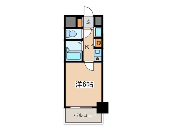 リ－ガル北梅田の物件間取画像